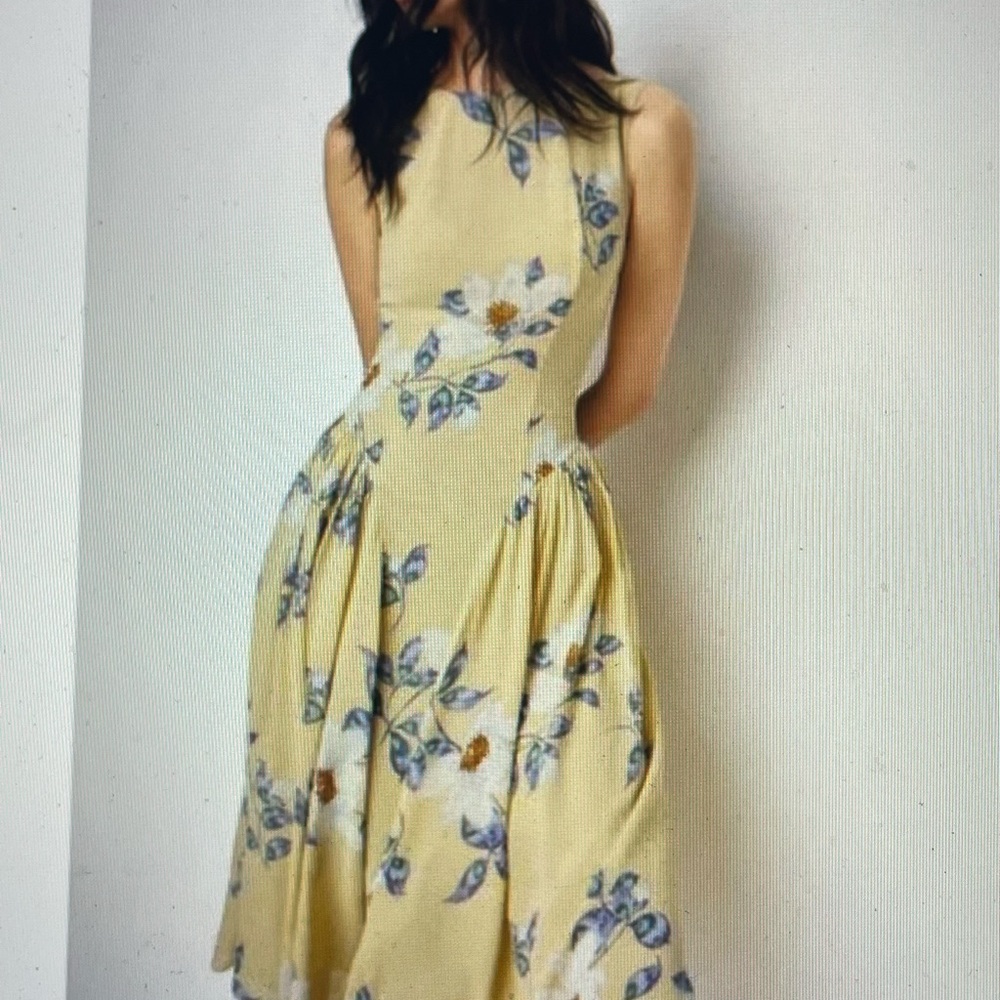 Reformation Anelis Midi Yellow Floral Dress - Perfect for spring!